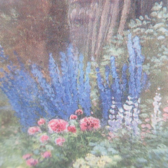 2 Reproductions Paintings by Arthur S. Wilkinson Garden in green frames - Picture 5 of 16